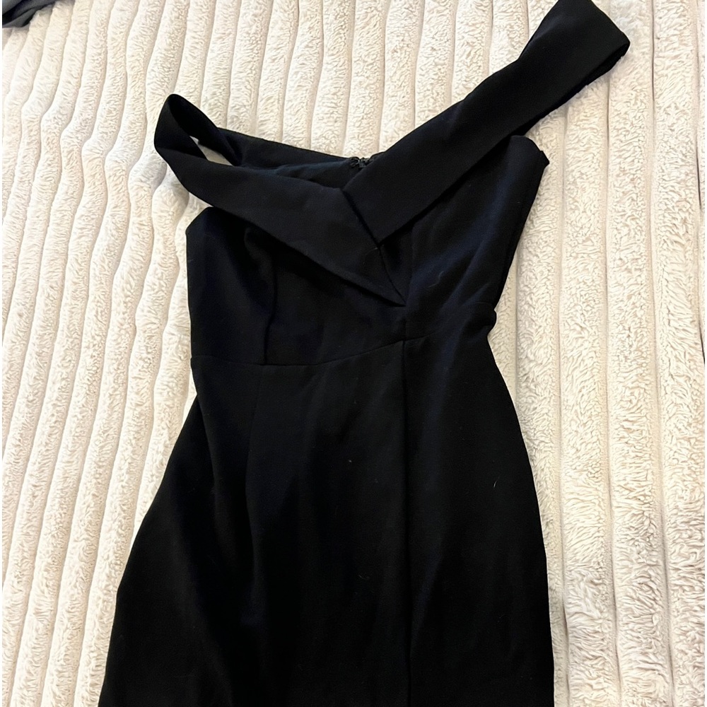 Lulus Lulu’s Classic Glam Black Off-the-Shoulder Bodycon Dress